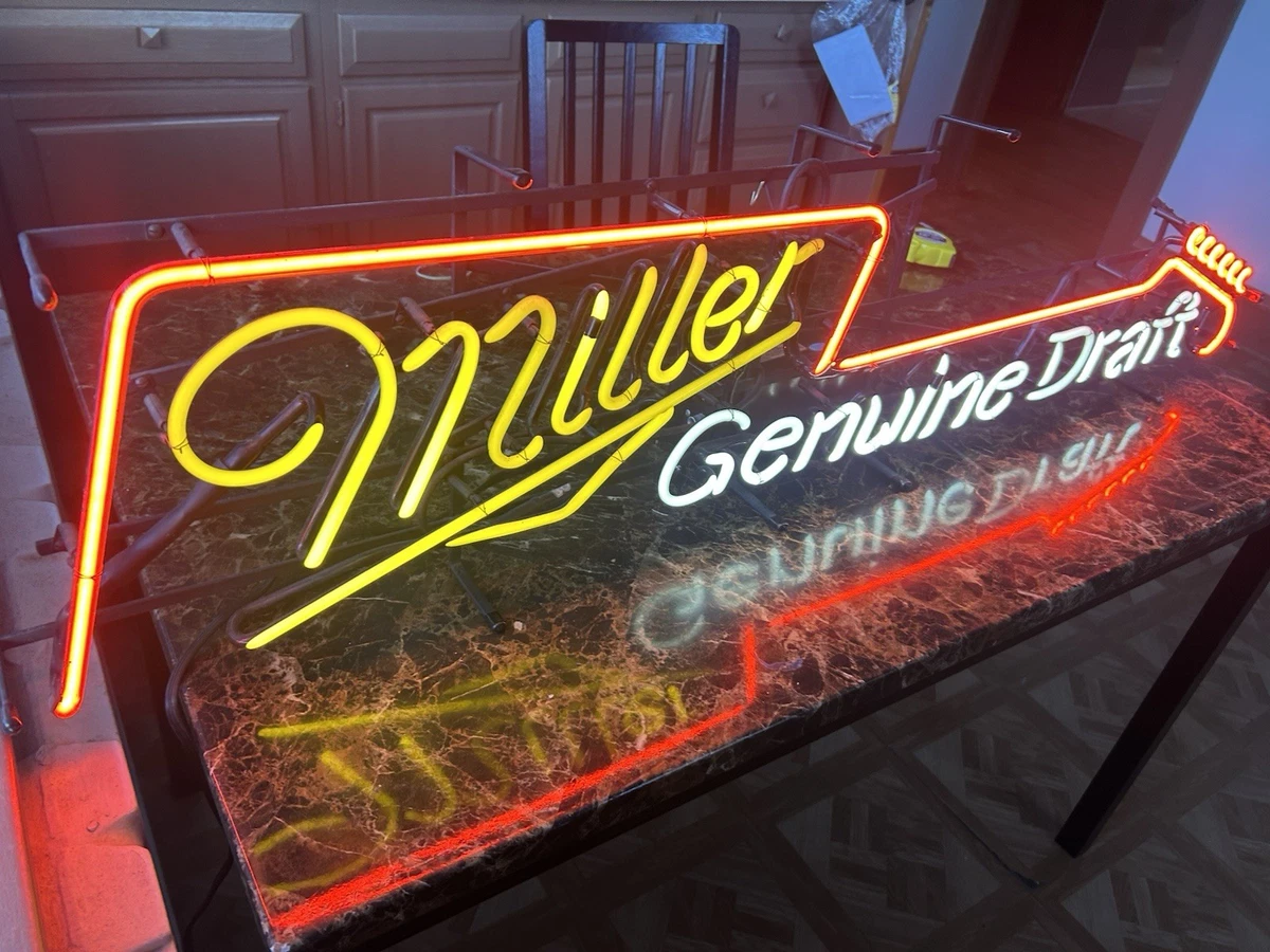 Miller Guitar Neon In Collectible Miller Signs & Tins for sale | eBay