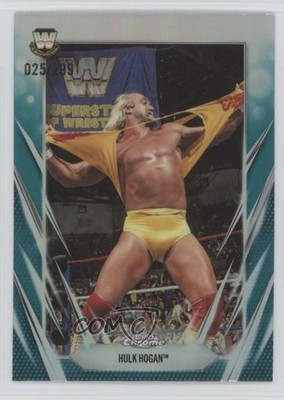 2026 Topps Chrome WWE Teal Refractor 25/299 Hulk Hogan #25 1uu2