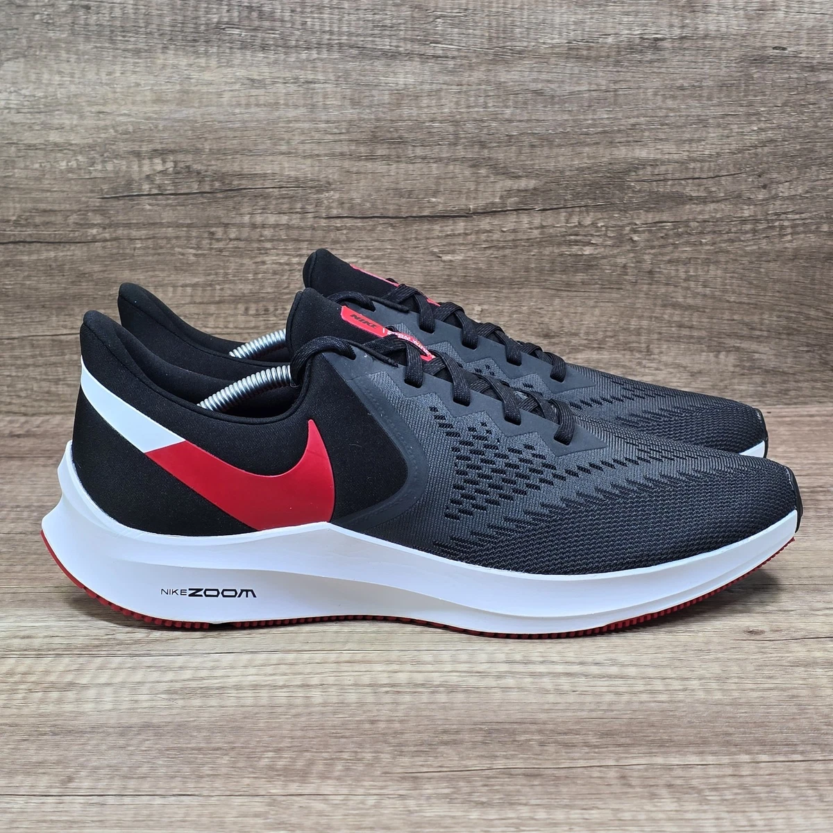 Nike Men\'s Red Air Zoom WinFlo 6 Sneakers - Men\'s 9 Nike Air Zoom Winflo 6 University Red | eBay main image 2