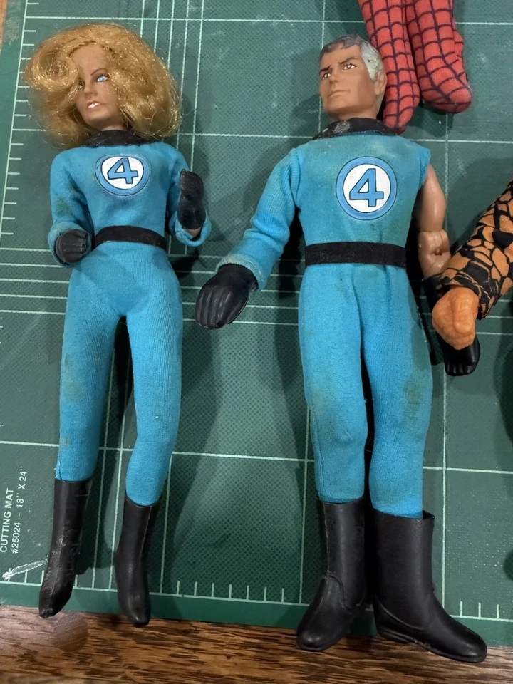 Figuras de acción Mego Fantastic Four Human Torch Sue Storm The Thing años 70 Foto 3 de 4