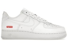 Size 10M/11.5W - Nike Air Force 1 Low Supreme White CU9225-100
