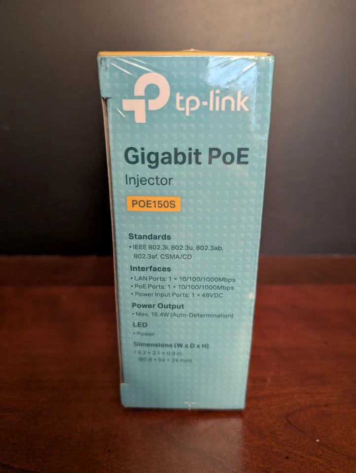 TP-LINK Omada TL-POE150S Gigabit PoE Injector - Black - New & Sealed - Image 3 of 4