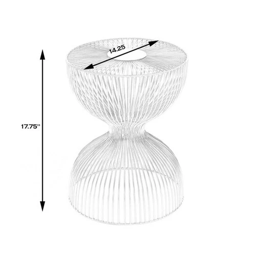 Butler Specialty Nicholas Silver Metal End Table - Picture 7 of 7