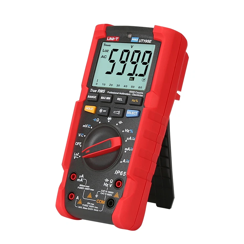 UNI-T UT195E TRMS Digitale Multimeter AC/DC Voltmeter Ampèremeter 1000V/20A IP65 - Bild 3 von 4