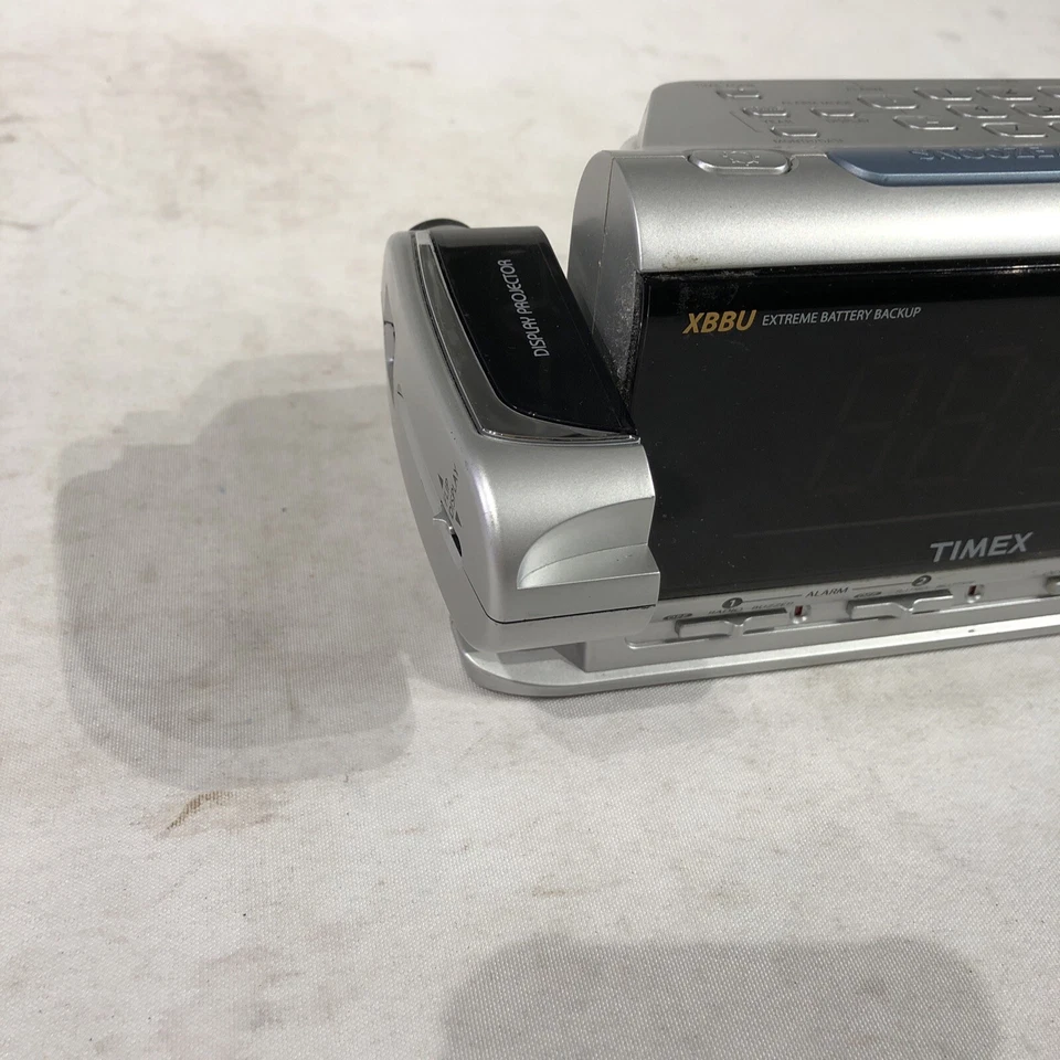 Timex AM/FM Dual Alarm Clock Radio T736 Display Projector Redi-Set- Tested - Image 3 of 4