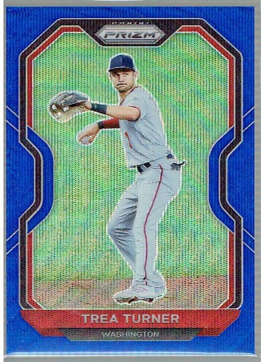 TREA TURNER - # 58/60 - 2021 Prizm Blue Wave Tier I #24