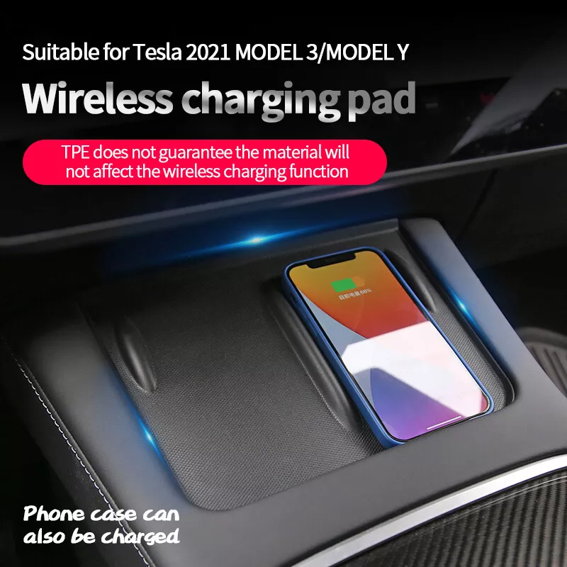 Tesla model y wireless charging pad outlet