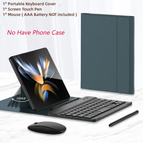 Kabellose Tastatur für Samsung Galaxy Z Fold 6 5 4 3 2 Leder Cover Stift Maus - Bild 23 von 25