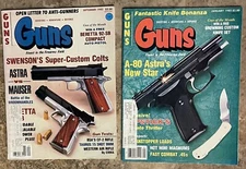 Guns Magazines Vintage 1982 Featuring Astra And Mauser 
