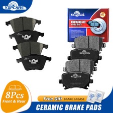 Front and Rear Ceramic Brake Pads Fit For Audi A4 A6 A4 Quattro A6 Quattro