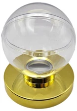 CSP Gold Base Baseball Holder Protective Display Case For Balls - Gold Pedestal