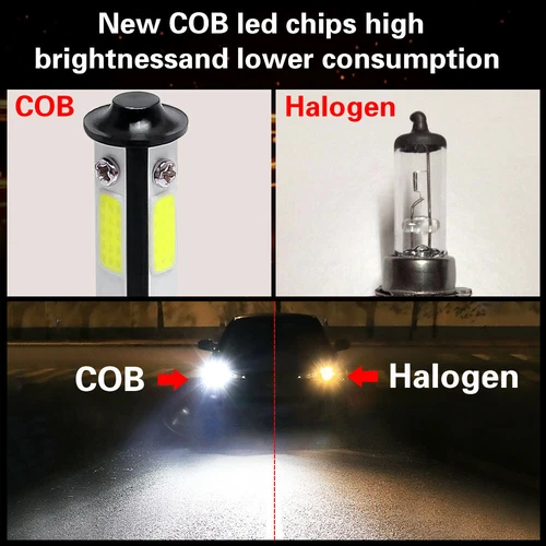 H11 LED Headlight Bulb 4 Sides White Low Beam Conversion Kit 6000LM Super Bright - Picture 9 of 13