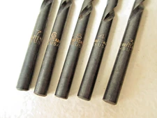 Vintage USED Sears Craftsman USA Marked Numbered Drill Bits : 3 , 4 , 5 , 6 , 7