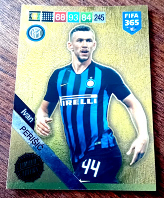 PANINI FIFA 365 ADRENALYN XL IVAN PERICIC INTER MILAN LIMITED EDITION CROATIA
