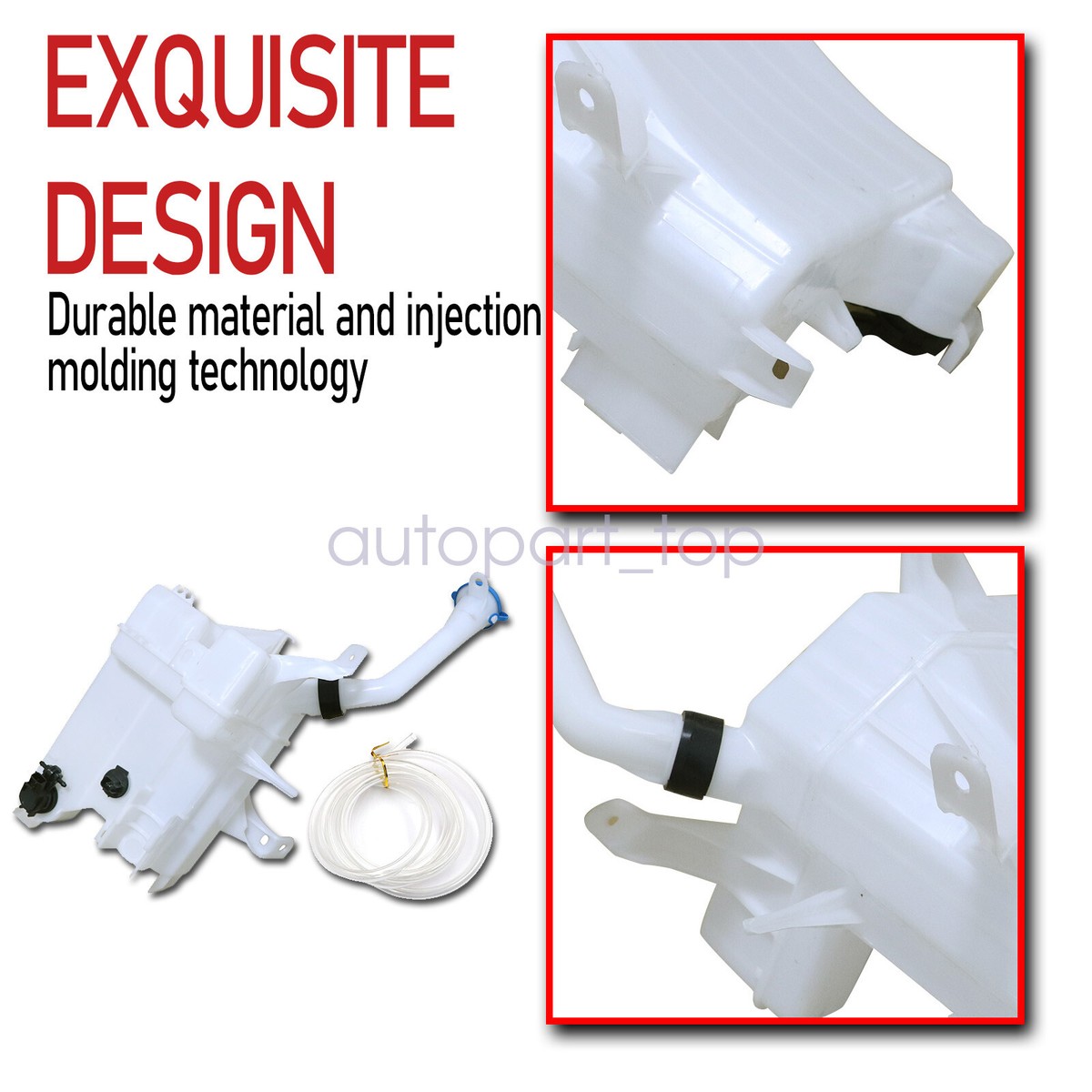 8-in-1 Front Windshield Washer Squirter Nozzle Spray For Dodge Jeep - Foto 9