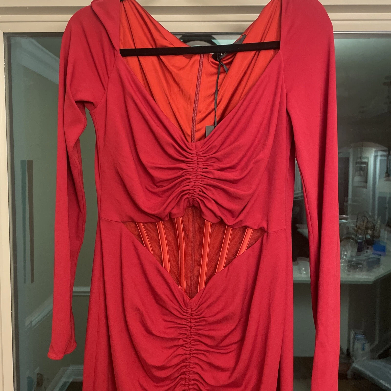 Abito da cocktail lavorato a maglia Versace nuovo taglia 48