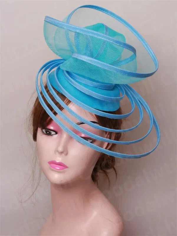 Church Fascinator Hat Wedding Mesh Headpiece Women Party Banquet Chapeau Cap.. - Image 2 of 4