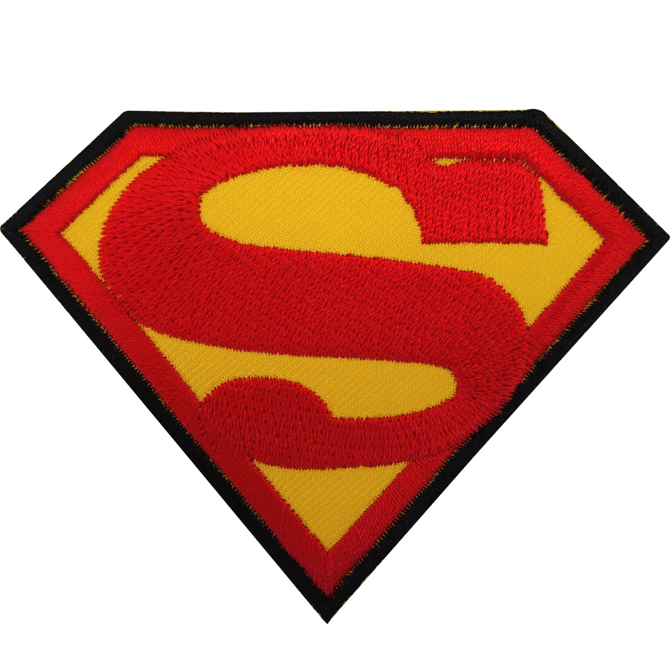 Superman Patch Iron / Sew On Embroidered Badge Logo Emblem Symbol Film Movie Toy