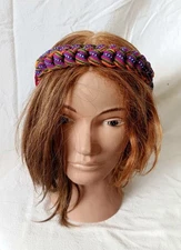 Handwoven Guatemalan Braided Hairband – Colorful Boho Hippie Artisan Headband