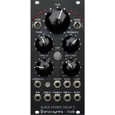 Erica Synths Black Stereo Delay2 Eurorack Module