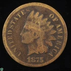 1875 Indian Head Small Cent - Good Details: Scratch