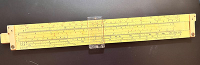 Vintage The Frederick Post Co. Slide Rule Ruler #1462 With Leather Case USA