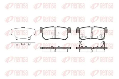 Pastillas de freno Eje trasero 0746.62 REMSA para SSANGYONG DAEWOO - Imagen 1 de 1
