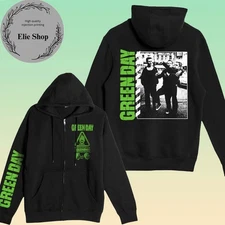 Reprint Green Day Warning 25th Anniversary Zip Hoodie