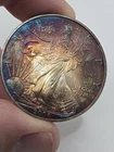 2006 BU U.S. Silver American Eagle ☆1290 ☆ 999 ASE Toning Toner ☆ Rainbow