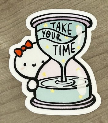 NEW Once More With Love    Take Your Time  Munchkin Vinyl Sticker OMWL
