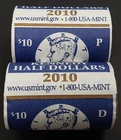 2010 P & D Kennedy Half Dollar Rolls! Sealed US Mint wrapped!
