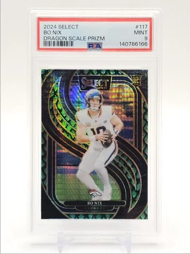 BO NIX 2024 SELECT PREMIER ROOKIE DRAGON SCALE PRIZM MINT RC /81 PSA 9 Q5167