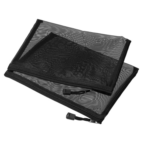 MECCANIXITY Mesh Zipper Bags, A5 Nylon Zip Pouch Pencil Case Storage Pockets ...