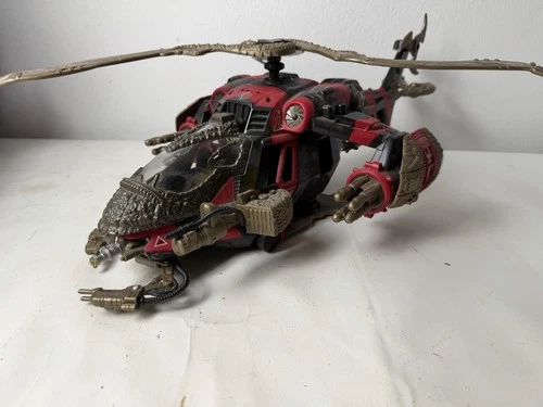 2003 GI JOE Crimson Command Copter w Tomax & Xamot COBRA Spy Troops READ Near Cp