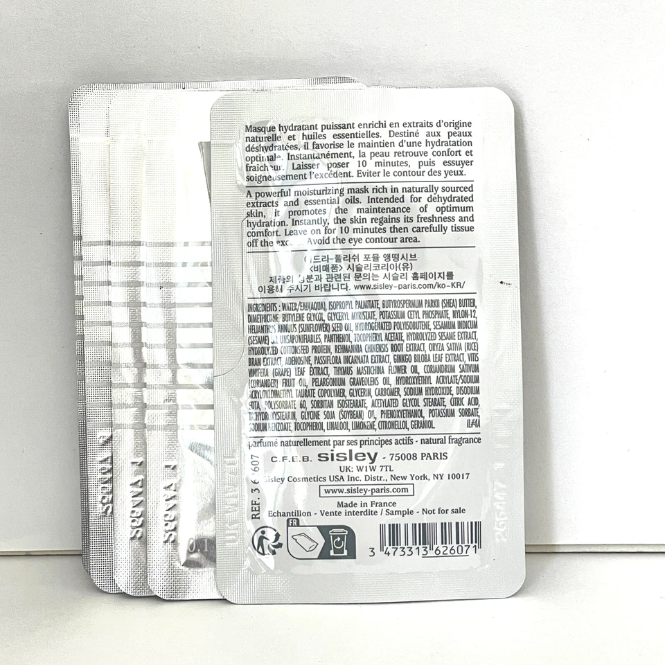 Sisley Hydra-Flash Intensive Hydrating Mask Each Sample 4mlx 5 samples =20 ml - Image 2 of 2