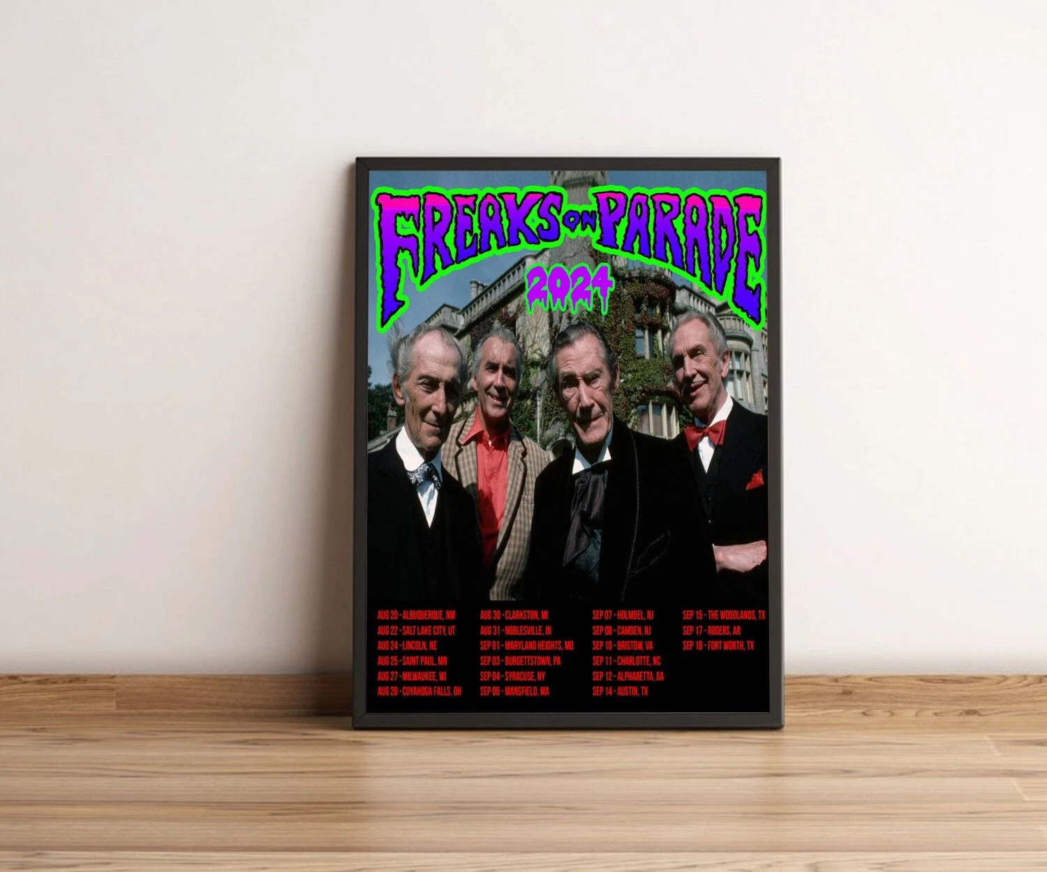 Rob Zombie Freaks On Parade 2024 Tour Poster