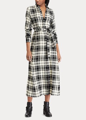 ralph lauren plaid dress