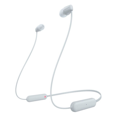 Sony kabellose WI-C100 In-Ear-Kopfhörer weiß Wasserdicht Bluetooth 25h Laufzeit