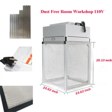 110V Lab Dust Free Room Workshop Laminar Flow Hood Bench Air Clean Workstation