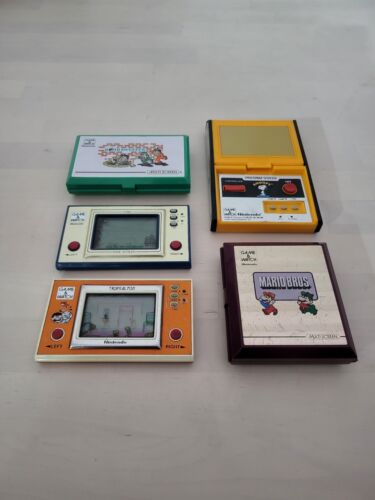 Nintendo Game and Watch Mario Bros Donkey Kong Panorama Snoopy Lot - Picture 1 of 11