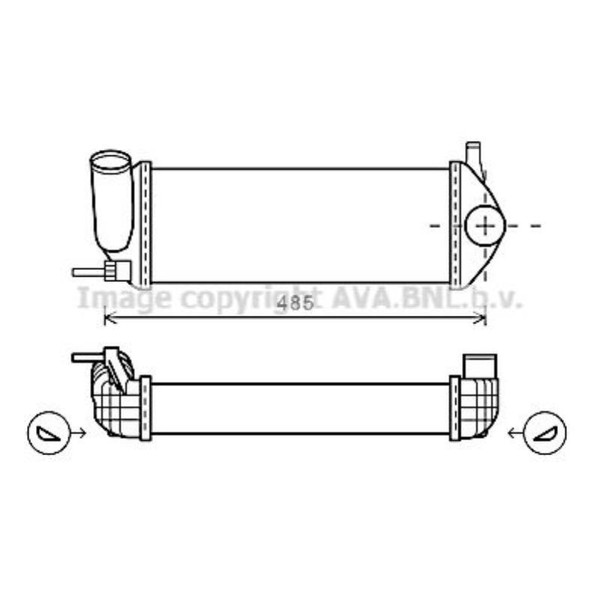 LadeluftküHler FüR Renault Kangoo/Grand Kangoo KW0/1_ Be Bop Express FW0/1_-image