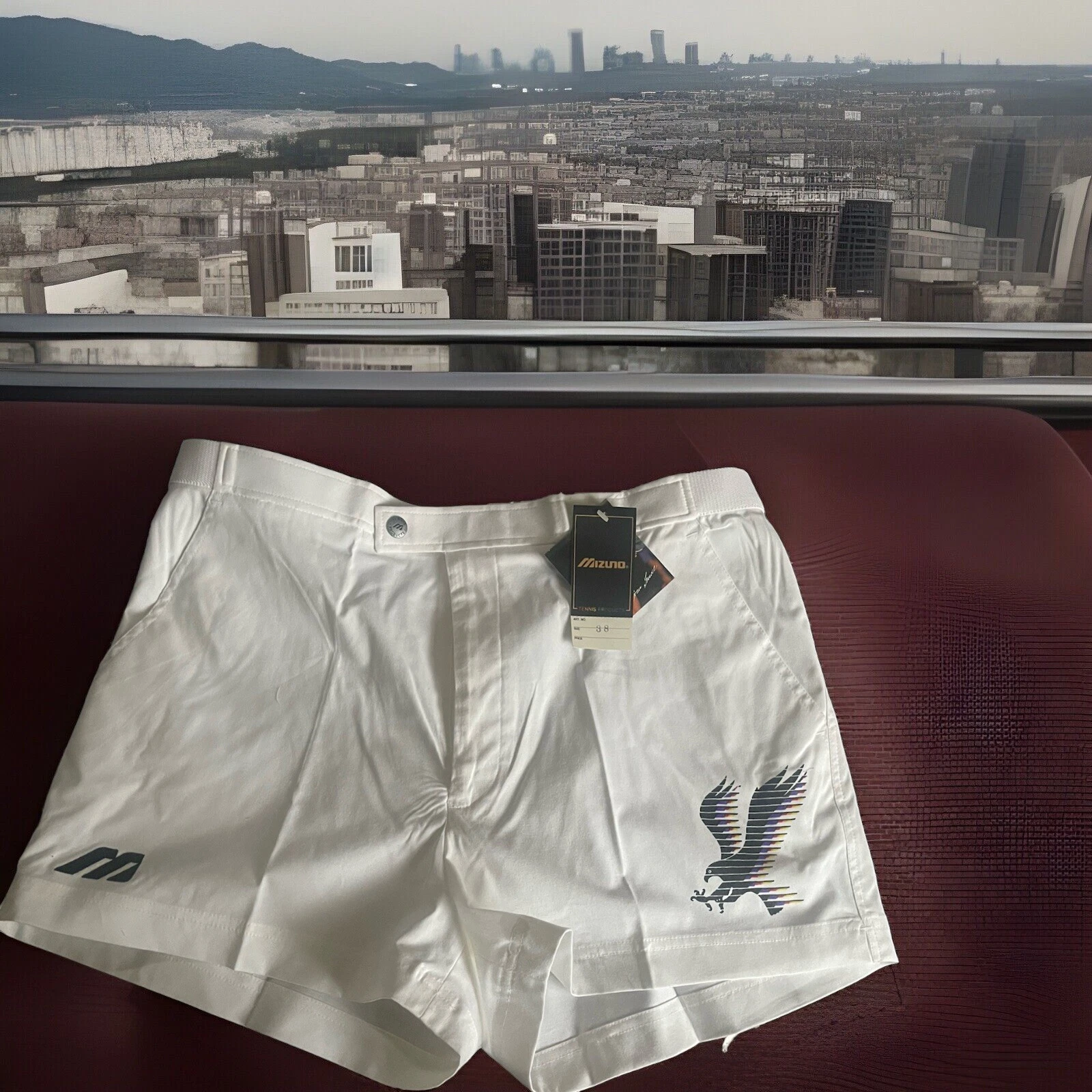 MIZUNO/Ivan Lendl Model Rare Iconic 90's White Tennis Shorts W38"