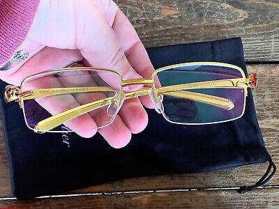 Vintage Cartier Paris 140 glasses #8101052-Gold Tone With Vintage Cartier Paris 140 glasses #8101052-Gold Tone With