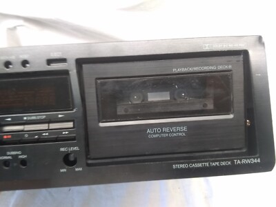 Onkyo Ta-rw344 Dual Stereo Cassette Tape Deck Player Onkyo Ta-rw344 Dual Stereo Cassette Tape Deck Player