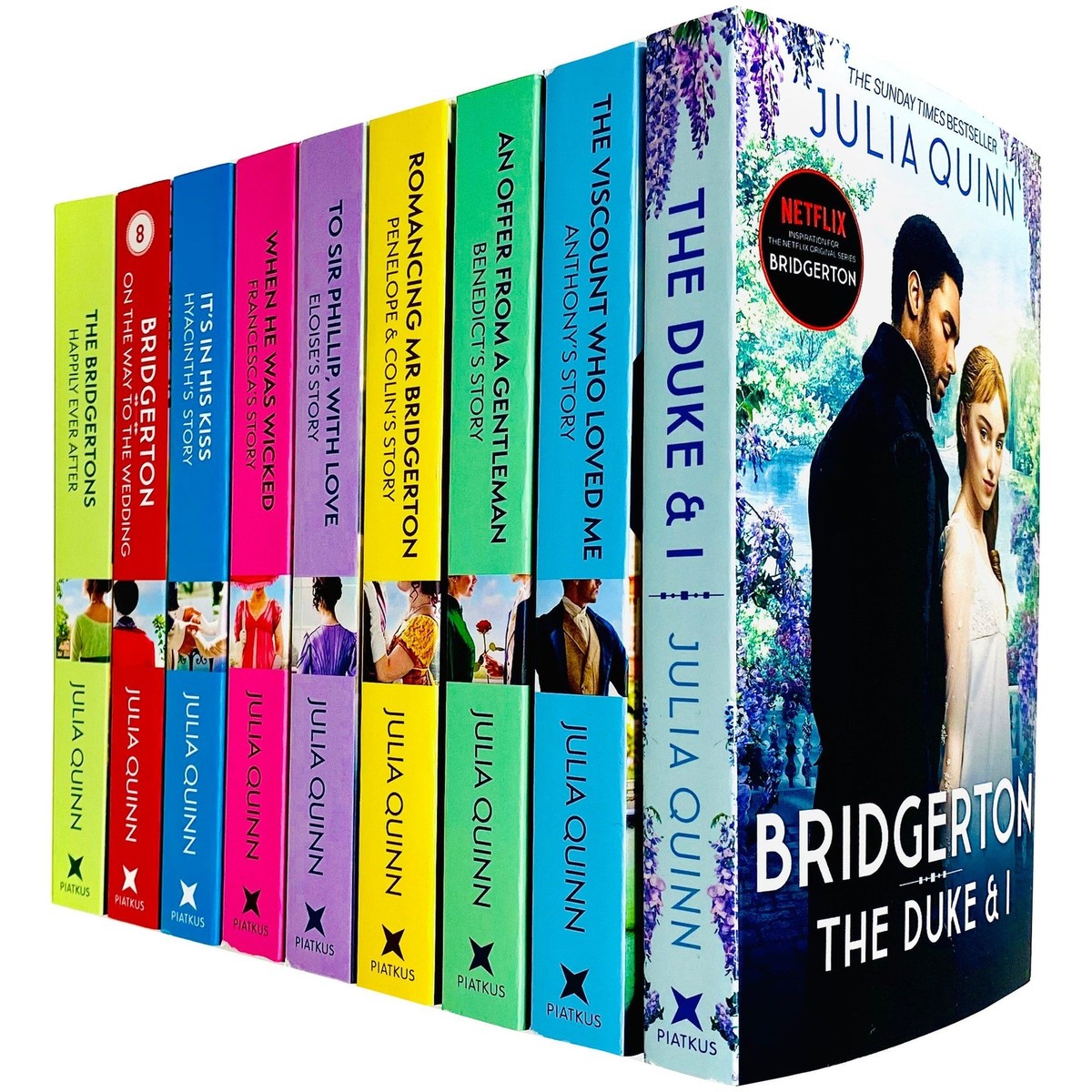 Bridgerton Family Series Collection 1-9 Books Set By Julia Quinn NEW  Paperback