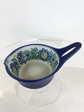 Rare Norway FIGGJO Cobalt Blue Flameware Sauce Pan Gravy Boat Mid Century Mod