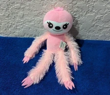 KIPP Brothers 9" Pink Fluffy Sloth Plush '2020