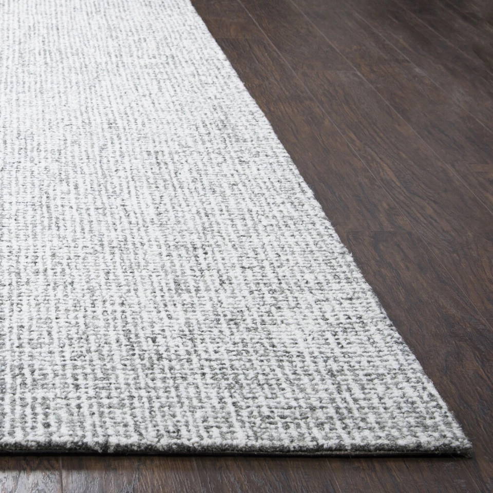 Rizzy Rugs Gray Distressed Single-Color Faded Contemporary Area Rug Solid BR351A - Image 3 of 3
