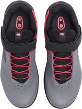 CRANKBROTHERS Stamp Speed Lace Flat Shoes - Gray/Red - US Fits 11.5