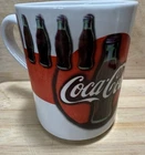Vtg Lg  20 Oz Coca-Cola Coke Bottles Coffee Mug Cup By Gibson 1997 Retro